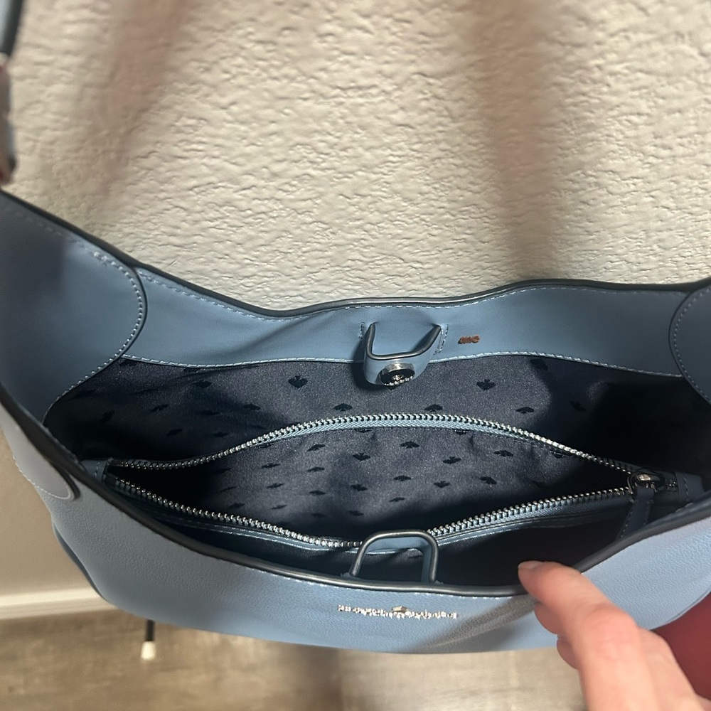 Kate Spade Blue Leather Shoulder Bag - Picture 5 of 6